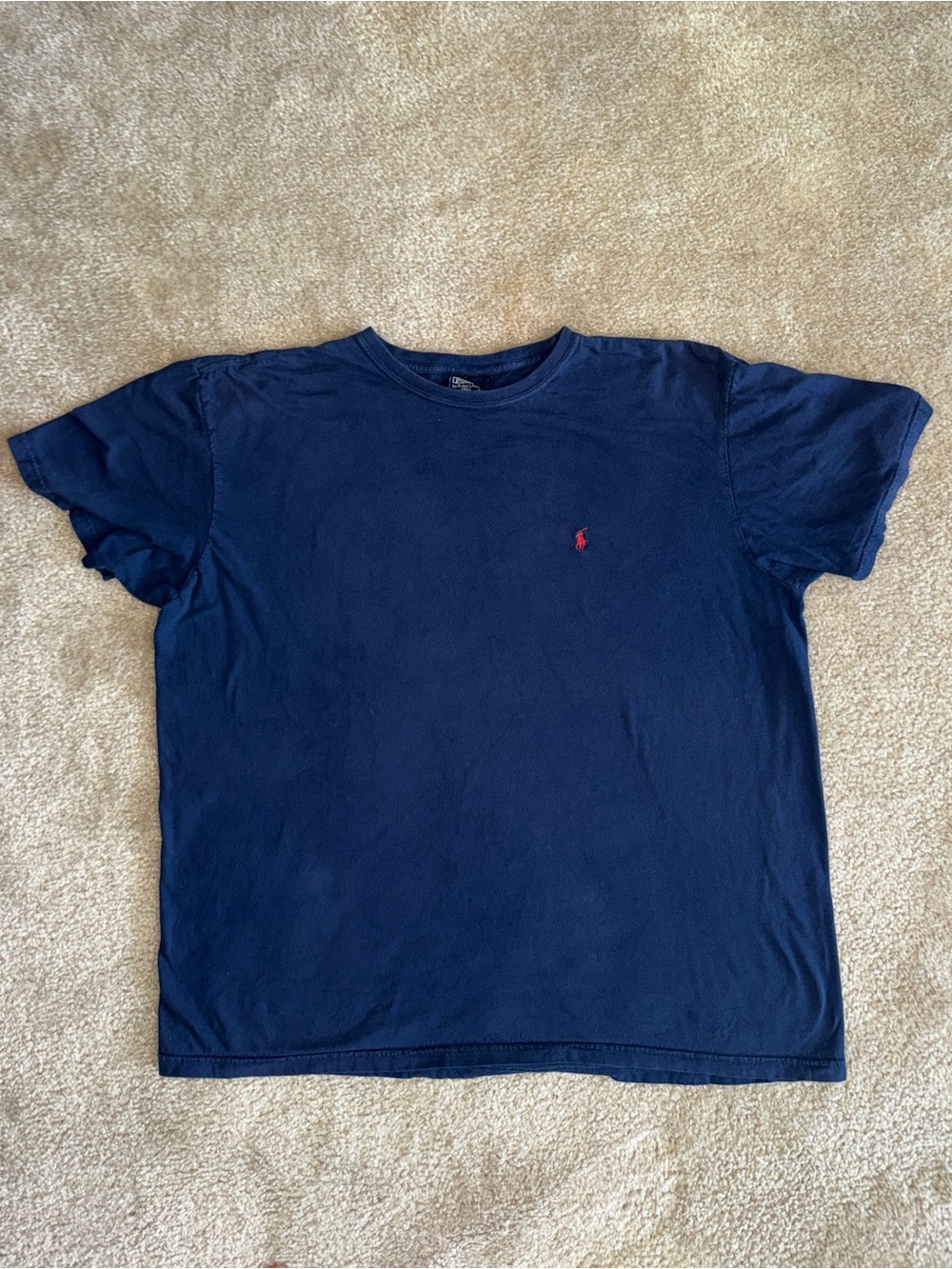 Ralph Lauren Navy Short-Sleeve Crew T-Shirt with Red Pony